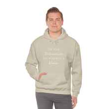 Load image into Gallery viewer, Never Underestmate the Power of a Woman Unisex Heavy Blend™ Hooded Sweatshirt