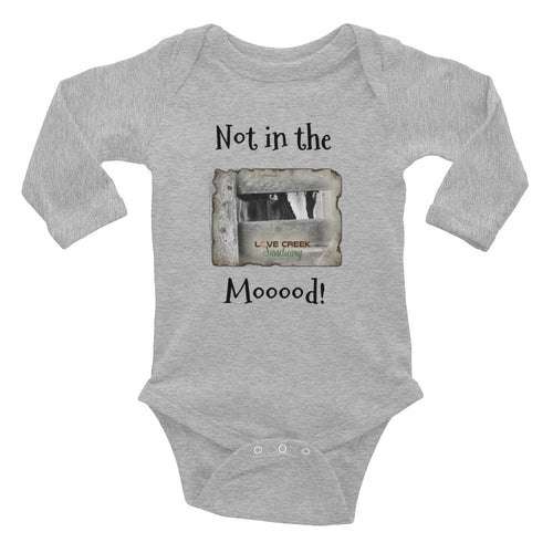 Infant Long Sleeve Bodysuit - Not in the Mooood - Stu