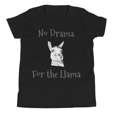Load image into Gallery viewer, Youth Short Sleeve T-Shirt - No Drama llama